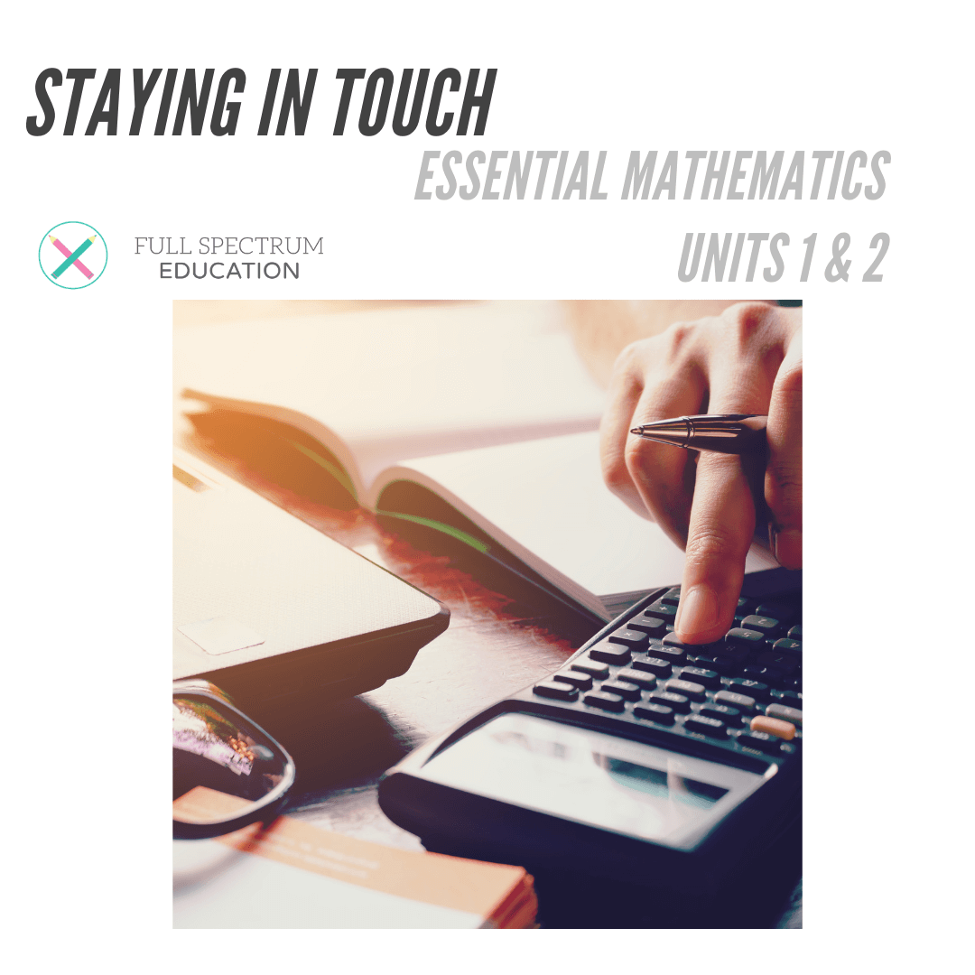 Staying In Touch Essential Mathematics, Units 1 &amp; 2 with Solutions (eBook)